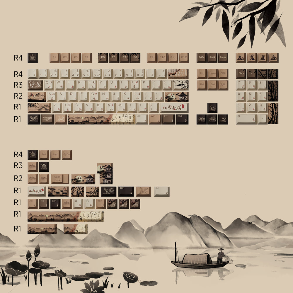 Keycaps AKKO Mountain Seclusion (140 pcs)