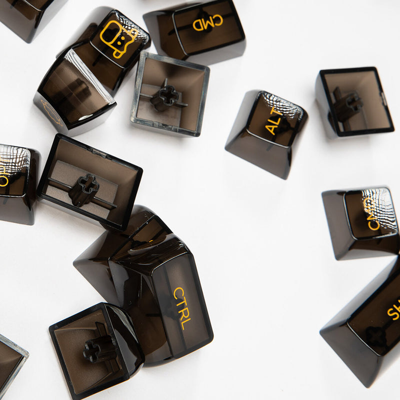 Keycaps AKKO Clear Black (155 pcs)