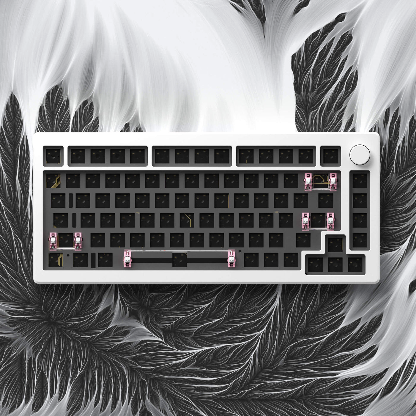 Tastatura mecanica AKKO MOD 007S V3 QMK White Barebone Kit