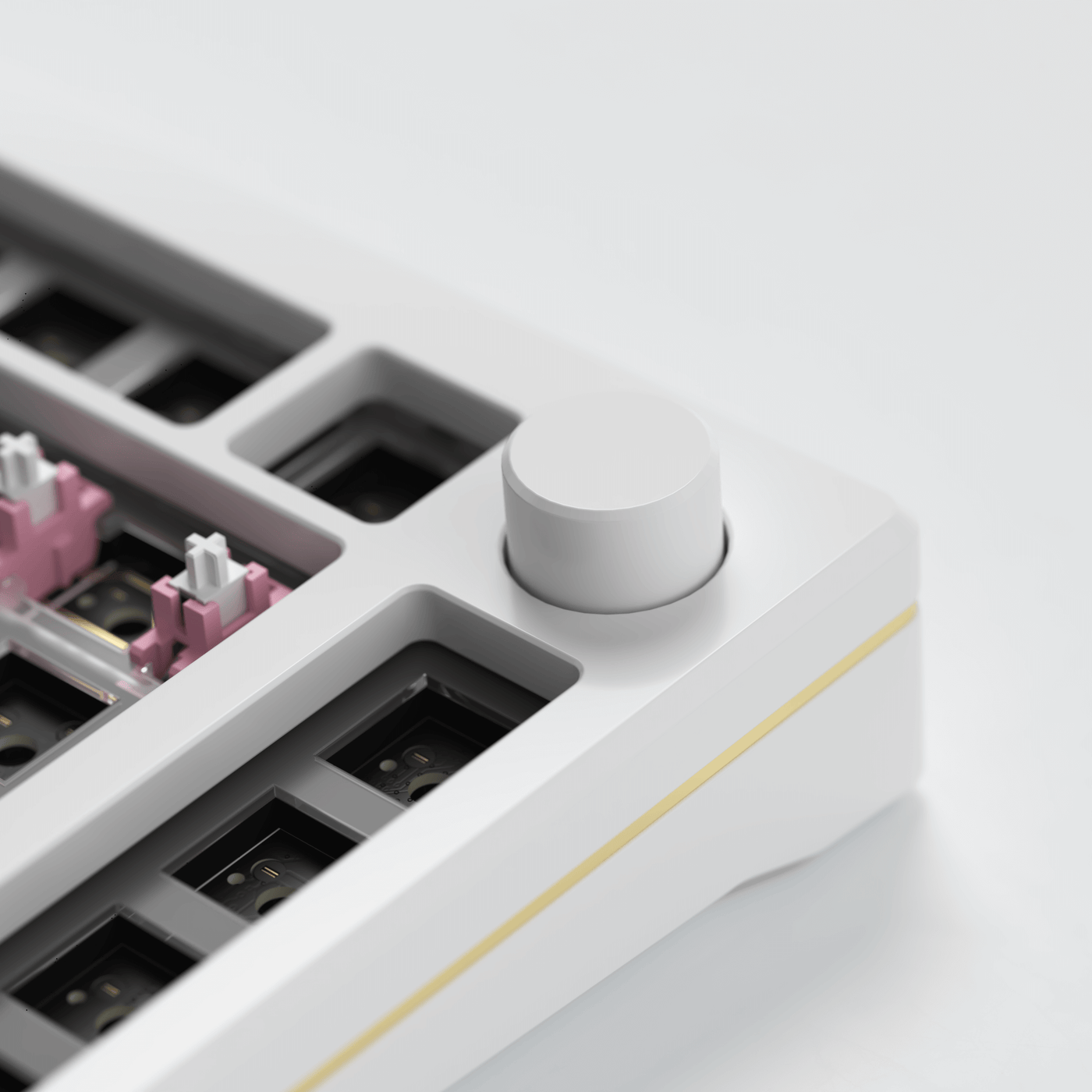 Tastatura mecanica AKKO MOD 007S V3 QMK White Barebone Kit