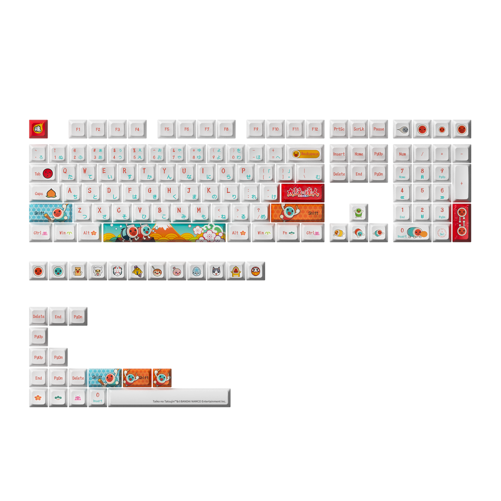 Keycaps AKKO Taiko no Tatsujin (137 pcs)