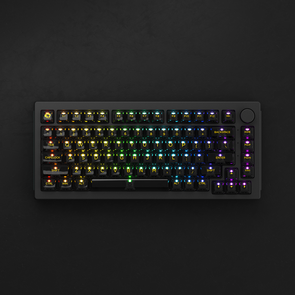 Keycaps AKKO Clear Black (155 pcs)