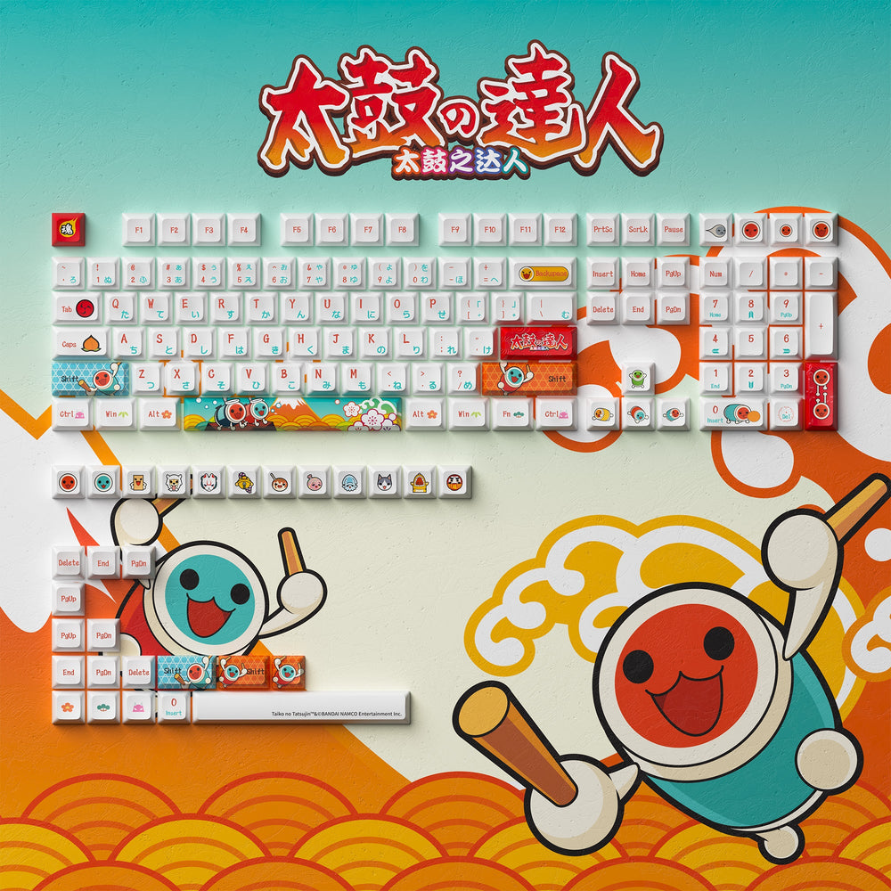 Keycaps AKKO Taiko no Tatsujin (137 pcs)