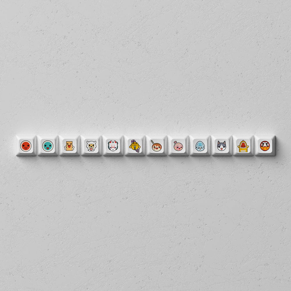 Keycaps AKKO Taiko no Tatsujin (137 pcs)