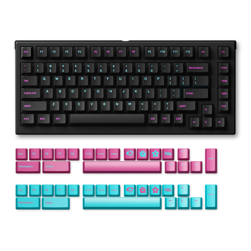 Tastura mecanica gaming AKKO MONSGEEK MG75W Midnight
