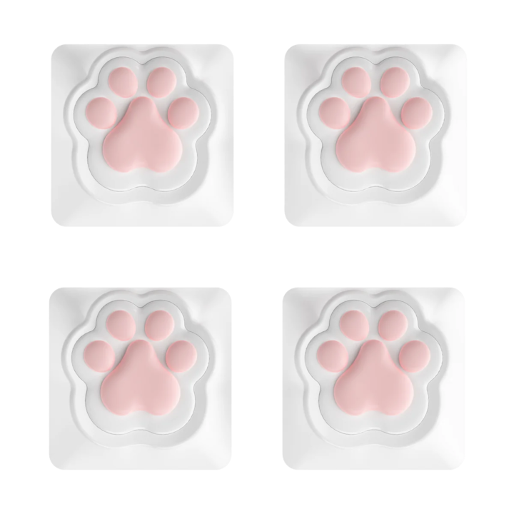 Keycaps Artisan Cat Paws (4 buc)